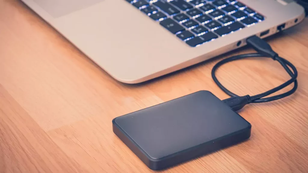 HD Externo ligado a notebook